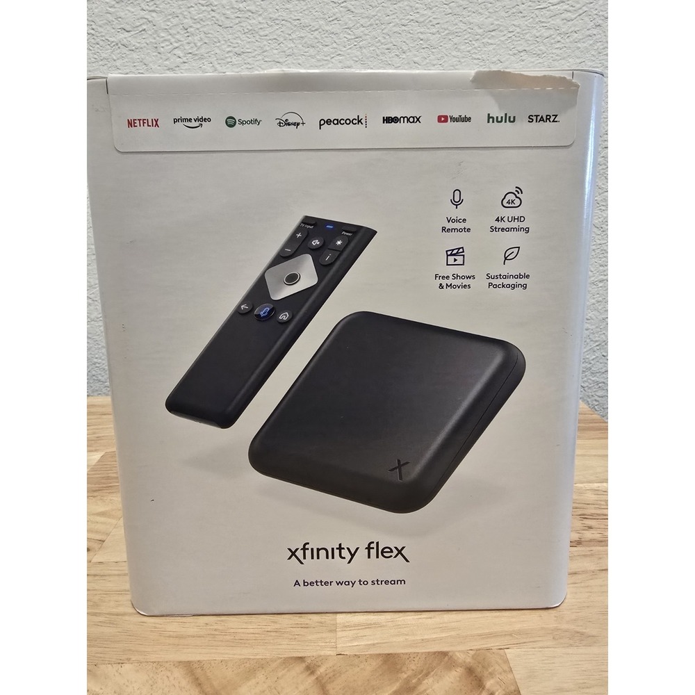 Xfinity Flex 4K Ultra HD Streaming TV Box with Voice Remote New Open Box